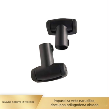 Izvijena šipka za tuš zavjesu s univerzalnim flangeom i ojačanim zidnim temeljem (Materijal: cinkov spoj; Marka: Yoji; Stil: moderni minimalizam; Montaža: bušenjem)