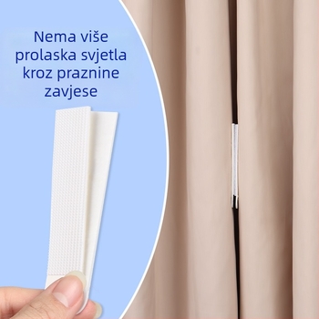 Držač zavjesa s zatvaranjem protiv prodiranja svjetla, zidni kuk s ljepilom — jednostavan i moderan