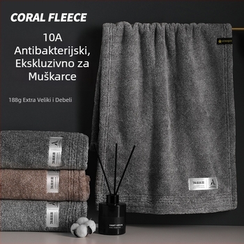 Feifei koralni fleece antibakterijski ručnik 10A, 150d, 170–200 g, za lice i kupanje