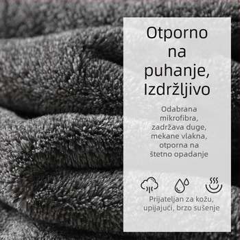 Feifei koralni fleece antibakterijski ručnik 10A, 150d, 170–200 g, za lice i kupanje