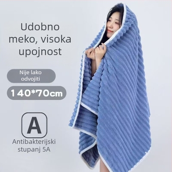 Koralni plišani ručnik za kupanje, jednostavno tkanje, 150D pređa, težina 170–200 g, mogućnost prilagođavanja