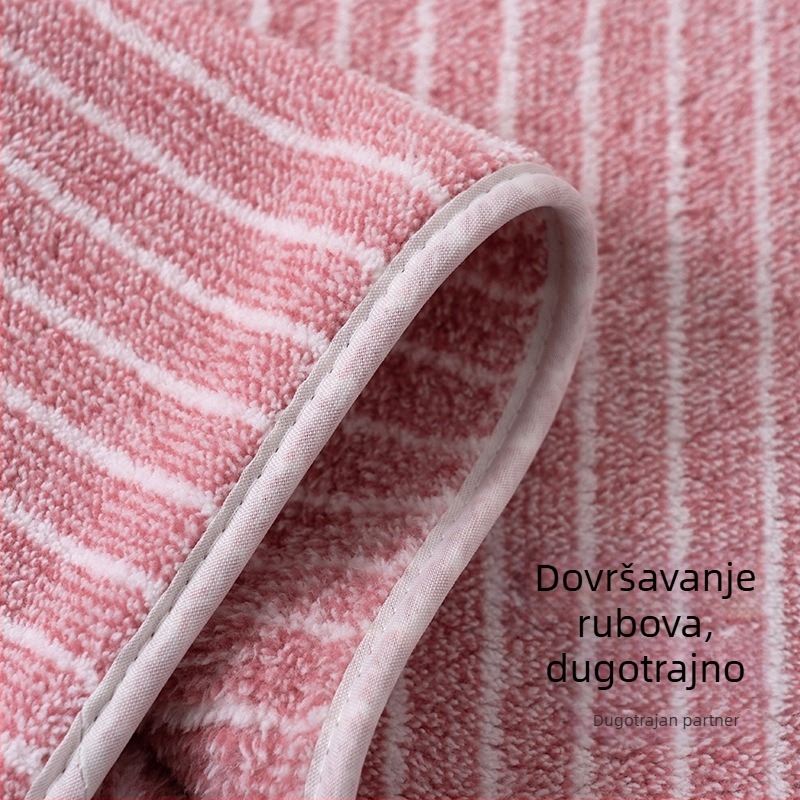 Mussen kupaonski ručnik od koralnog fleksa, 150D, šivanje pri rubu, prugast, brzo suši