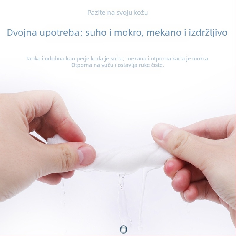 Jednokratna komprimirana krpa za lice – 60 kom., od biljnih vlakana, 50 g+ mase, ekstra debela, Yashiyou