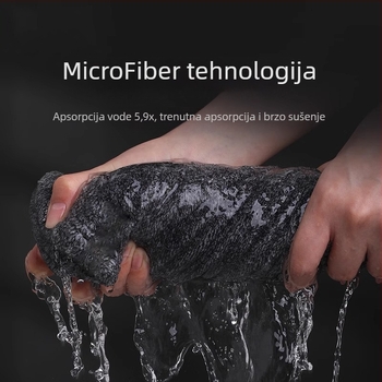 Muški ručnik za lice od bambusovih vlakana, antibakterijski, s bambusovim ugljenom, brzo upija, 80–100 g