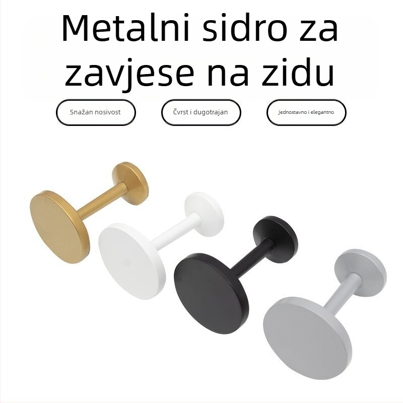 Kuka za zavjese od legure - moderni minimalistički stil, zidna kuka za zavjese, dodatak za pohranu zavjesa
