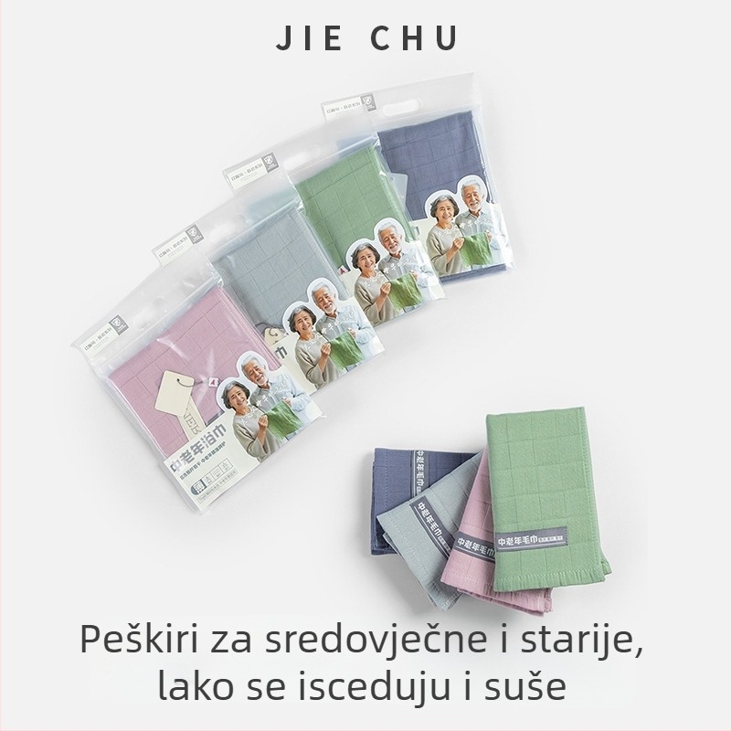 Ručnik za lice od 100% pamuka, težine 80-100 g, šiven rub, mogućnost prilagodbe — Marka: Jc/jiechu