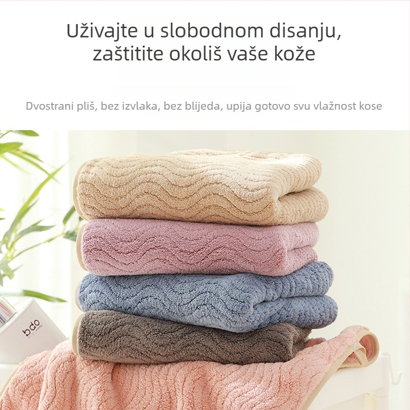 Set ručnika za lice i kupaonicu — mekan coral fleece, upijajući, koži prijateljski, Jacquard tkanina, 82% poliestera, 280 g/m², Poklon za par