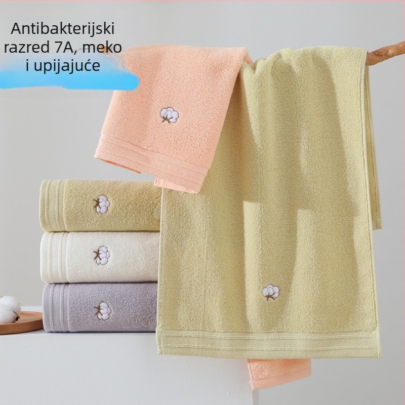 Ručnik za lice, od 100% pamuka, 32s prediva, vezen, 100–120 g, prilagodljiv