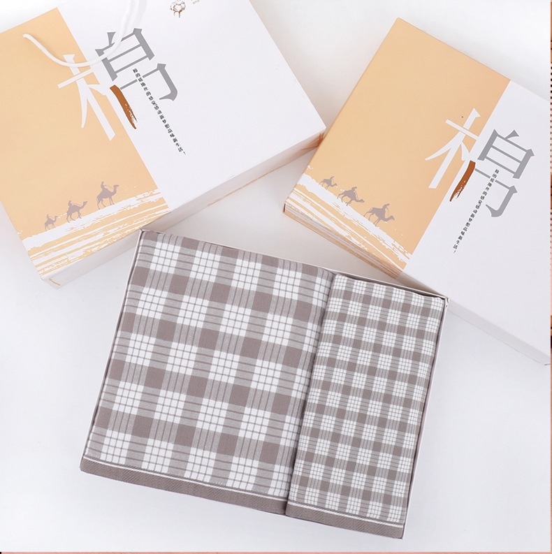 Type A pamuk gazasti ručnik za kupanje s japanskim karom – 200–300 g, 32S pređa, Jacquard i ravna tkanina, Yiduo