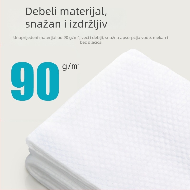 Jednokratna kupaonska krpa, netkano vlakno s viskozom, 95 g/m², jednostruki sloj, individualno pakirano