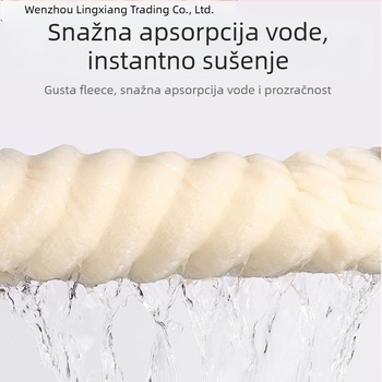 Lingxiang ogrtač za kupaonicu, koralni flis, unisex, zimski