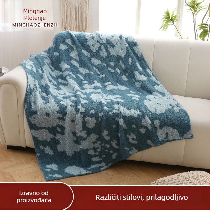 Deka od vlakana bambusa s geometrijskim Jacquard uzorkom, poliester tkivo, težine 0.55-1.0 kg, pogodna za proljeće i jesen