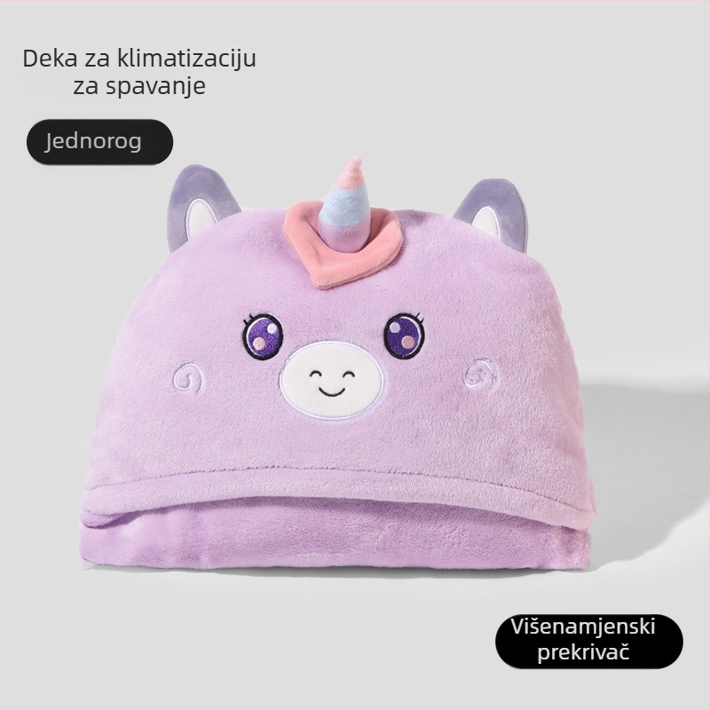Flanel deka za učenike s karikaturnim uzorkom, poliestersko vlakno, ispod 300 g, proljeće-ljeto.