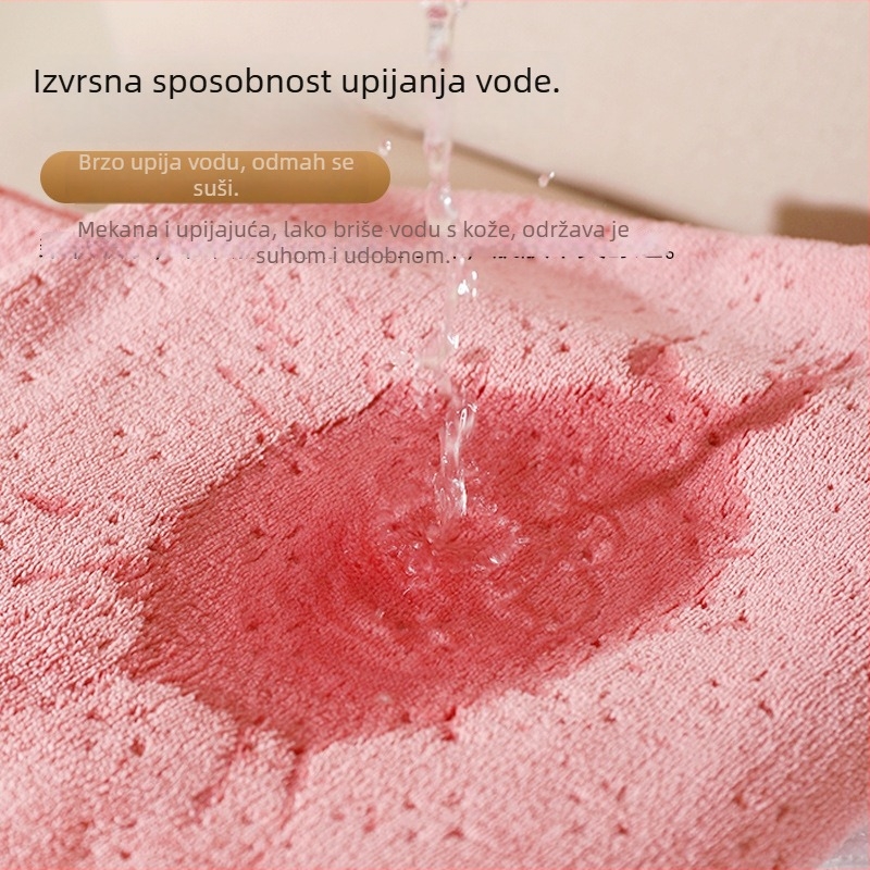 Ručnik za lice, koralni flis (Brand: Jade face; Materijal: koralni flis; Apsorpcija: 0–5 s; Težina: 100 g)