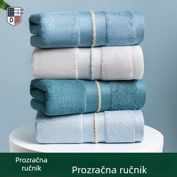 Ručnik za lice od bambusovih vlakana, 32s pređa, ravno tkanje, 120-140 g, s izšivenim logotipom