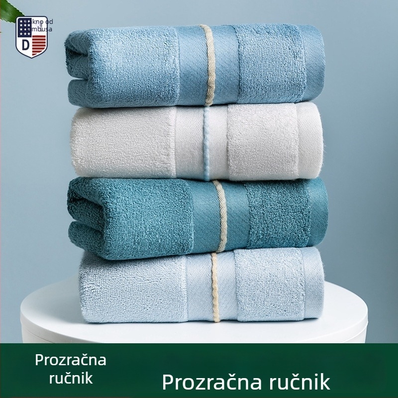 Ručnik za lice od bambusovih vlakana, 32s pređa, ravno tkanje, 120-140 g, s izšivenim logotipom