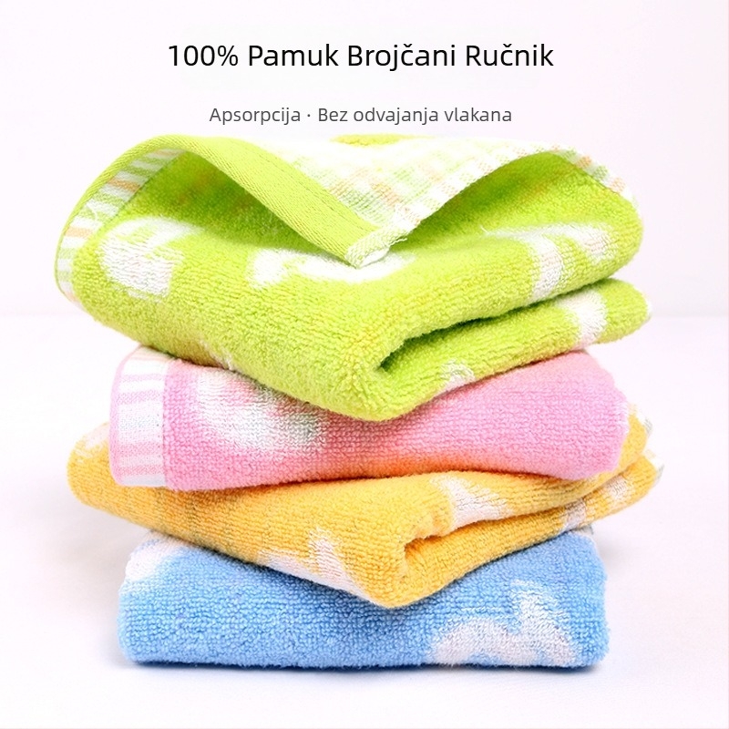 Towel Pie Ručnik za lice od 100% pamuka, 32 vlakana, mješovita vlakna, Jacquard obrada, 65 g, apsorpcija 11–15 s