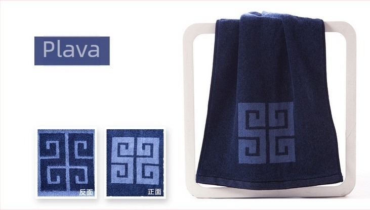 Ručnik za lice, čisti pamuk, 32s pređa, 100–120 g, 90% pamuka