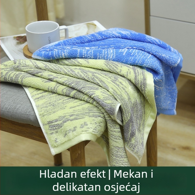 Ručnik za lice od bambusovih vlakana, Jacquard tkanina, 32 vlakna, 120–140 g