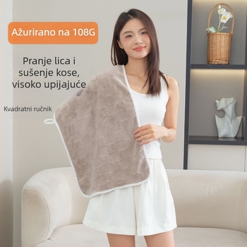 Set ručnika za kupanje s kapom za sušenje kose – koralni velur, deblji, visoka upojnost, 200–300 g, 32 vlakna