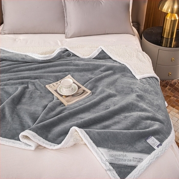 Poliesterska fleece deka, dvostrana, koral fleece, ispod 300 g, licencirana privatna marka