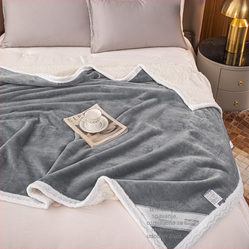 Poliesterska fleece deka, dvostrana, koral fleece, ispod 300 g, licencirana privatna marka