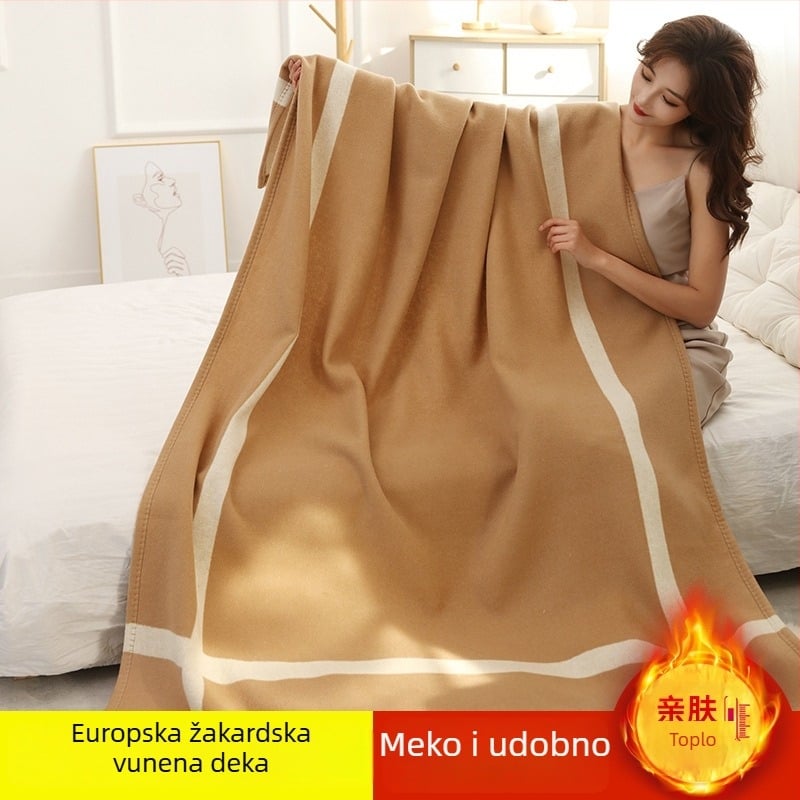 Deka od vune i kašmira, Plug on Camel, 500–800 g, za sve sezone, Uzorak 20228198654