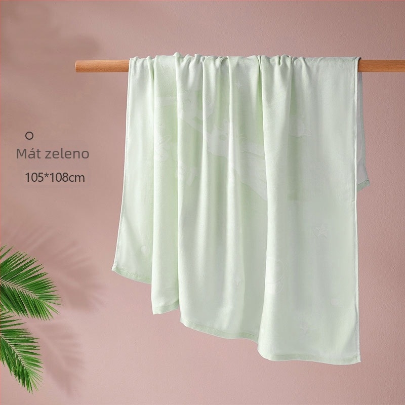 Dječja deka od bambusovih vlakana — ljeto, lagana do 300 g, karikaturni uzorak, karikatur stil