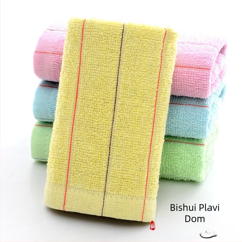 50 komada jednokratnih ručnika s jednostavnim prugama, poliester-bavlna, 100d pređa, tufted, ispod 50 g, za kupanje, hotelsku saunu, masažu stopala, kuhinju