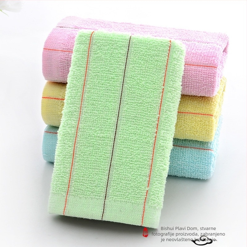 50 komada jednokratnih ručnika s jednostavnim prugama, poliester-bavlna, 100d pređa, tufted, ispod 50 g, za kupanje, hotelsku saunu, masažu stopala, kuhinju