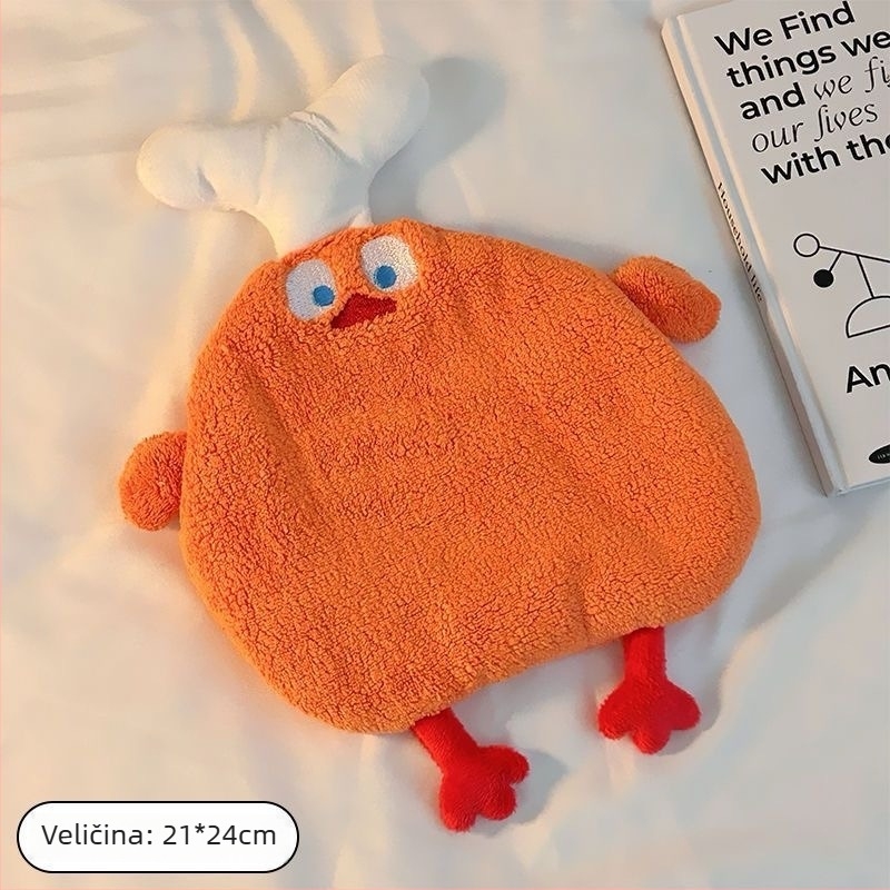 Viseći ručnik za ruke za kupaonicu – koralni flis, vez, 150D, 30–50 g