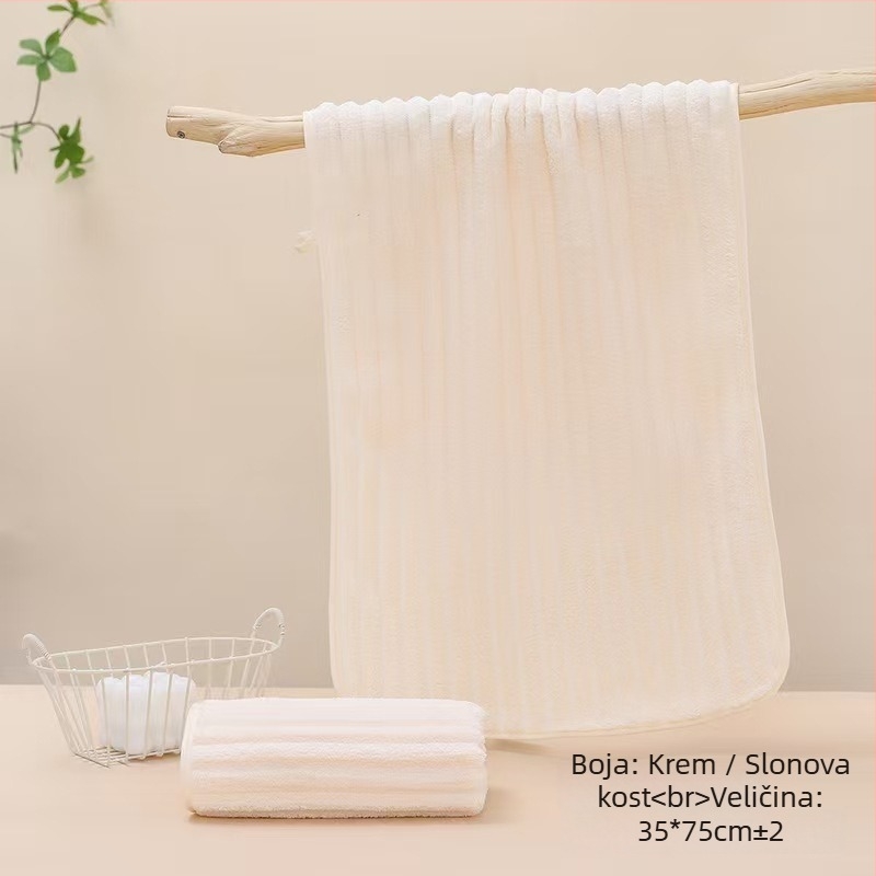 Ručni za sušenje kose od koralnog flisa, 100D pređa, šavovi uz rub, težina 50-80 g, mogućnost prilagodbe