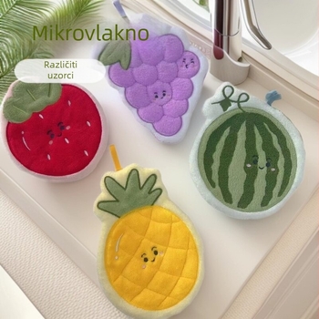 Ruční ručnik od koralnog flisa, viseći, 150D vlakna, obrub, 30–50 g