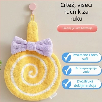 Dječji ručnik od koralnog velura za lice, izvezen, prilagodljiv (Materijal: koralni velur; Težina: <50 g; Proces: vez)