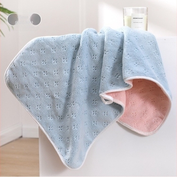 Koralni fleece ručnik za lice, 150D, obrubljen na rubu, 120–140 g