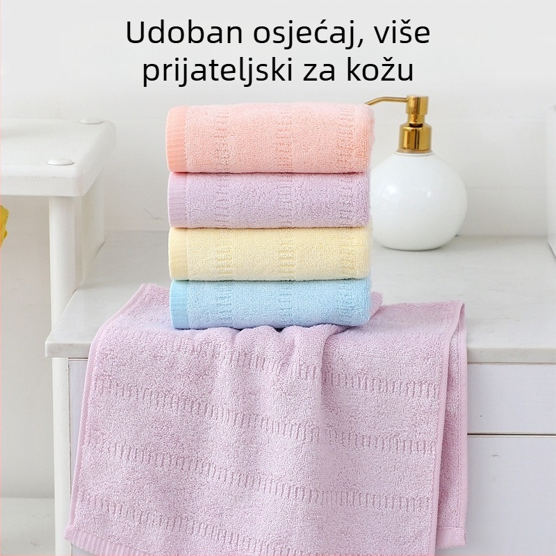 Ručnik od bambusovih vlakana, jacquard tkanina, debeo i proširen za odrasle, neuvijajući vlakna, upijanje vode 5–10 s, marka Jerry