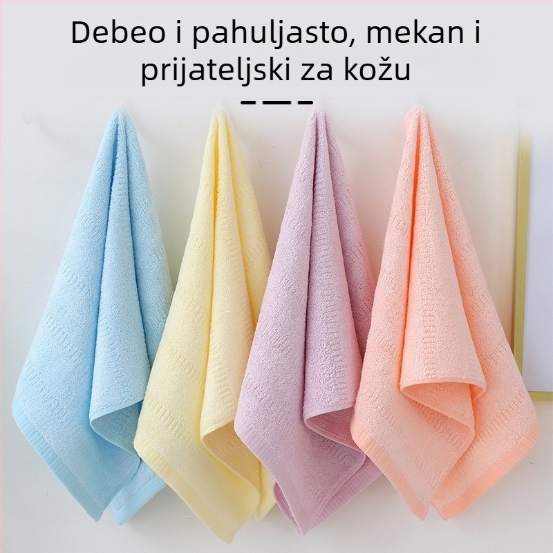 Ručnik od bambusovih vlakana, jacquard tkanina, debeo i proširen za odrasle, neuvijajući vlakna, upijanje vode 5–10 s, marka Jerry