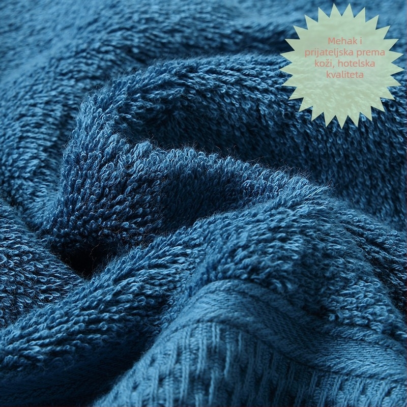 Set ručnika za hotel i lice s izšivenim logom, 100% pamuk, 170-200 g, niti 32