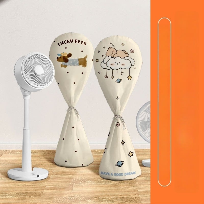 Navlaka za prašinu ventilatora - poliester, Qiao Man, karikaturalni stil, univerzalna navlaka