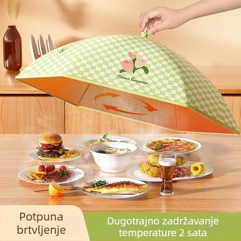 Sklopiva pokrivka za povrće za blagovaonicu – toplinska očuvanja, materijal: Oxford flanel, funkcije: višenamjenski, izolacija, zaštita od prašine, stil: Light Luxury, lansirano 2022