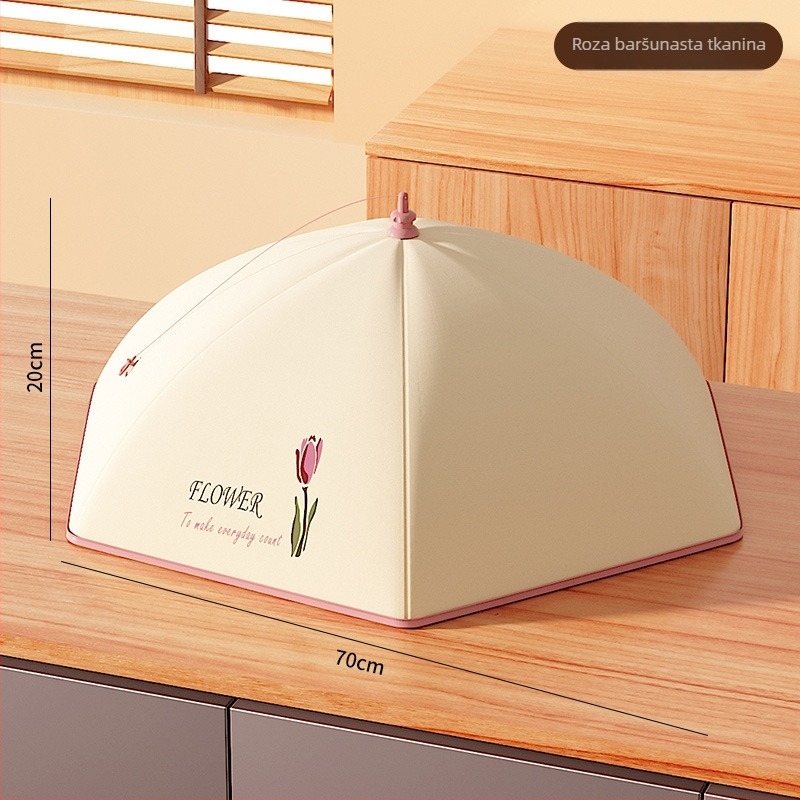 Sklopiva pokrivka za povrće za blagovaonicu – toplinska očuvanja, materijal: Oxford flanel, funkcije: višenamjenski, izolacija, zaštita od prašine, stil: Light Luxury, lansirano 2022
