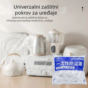 Jednokratna zaštitna navlaka protiv prašine za kućanske uređaje – prozirna elastična PE film navlaka za rižar i mikrovalnu pećnicu