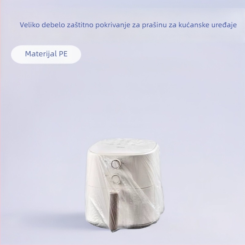 Jednokratna zaštitna navlaka protiv prašine za kućanske uređaje – prozirna elastična PE film navlaka za rižar i mikrovalnu pećnicu