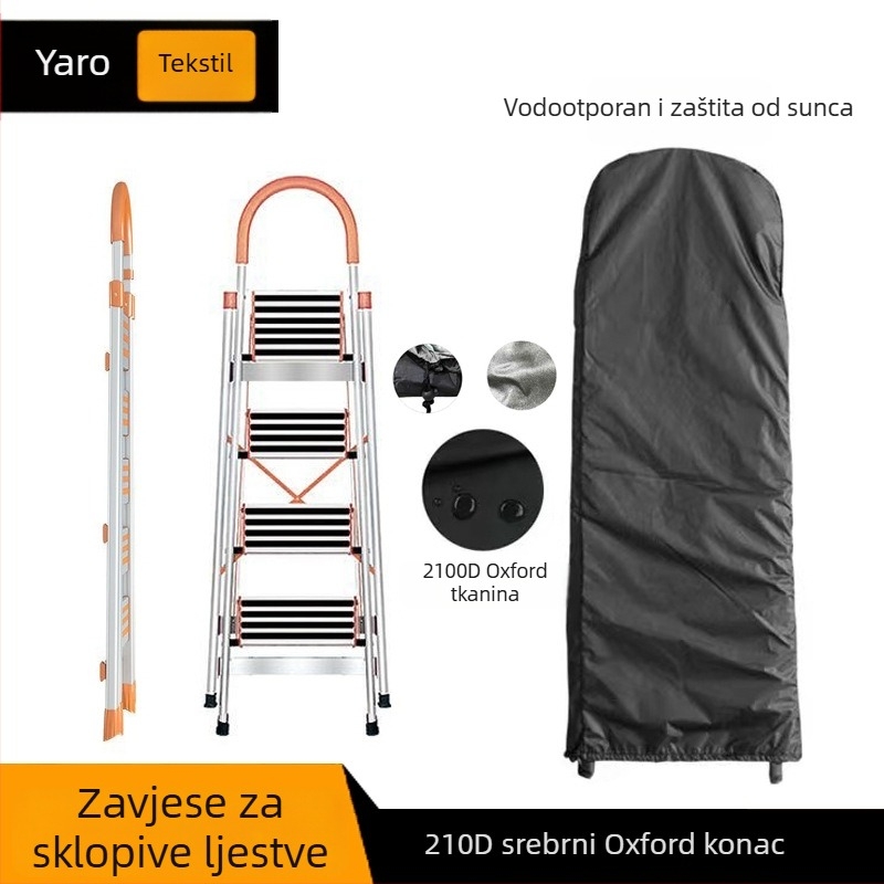 Pokrov za sklopivu ljestvu — vodootporan, zaštita od prašine i zaštita od sunca; 210D poliester tkanina, 100% poliester