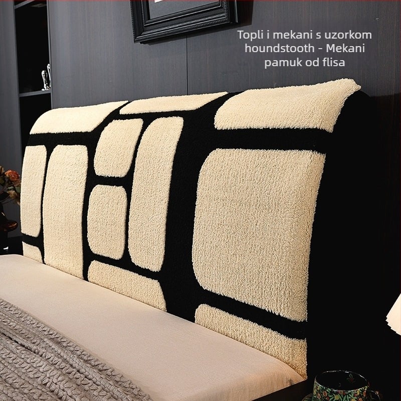 Navlaka za uzglavlje kreveta od velur Shu cotton velvet, moderan minimalistički stil, elastično zaštitno pokrivanje protiv prašine