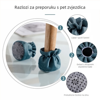 Tkaninske navlake za noge stola i stolice, otporne na habanje, debeli, protuklizne i tihe