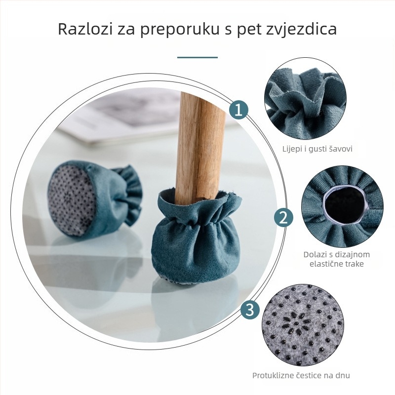 Tkaninske navlake za noge stola i stolice, otporne na habanje, debeli, protuklizne i tihe