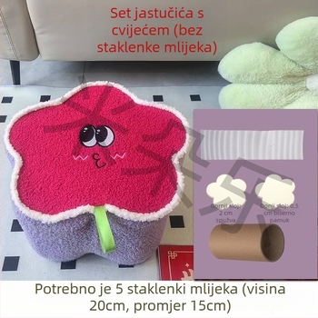 Pokrivač za stol s akcentima od svilenih cvjetova, kvadratni oblik, univerzalni stil
