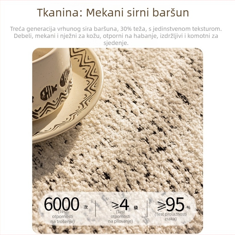 Plišani navlaka za kauč – protuklizna, zaštita od ogrebotina mačaka, potpuno pokrivena, jednostavan stil, bez zatvarača