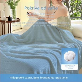 Youchuang 100% pamuk waffles deka, 500–799 g, moderni minimalistički stil, pogodno za sve sezone